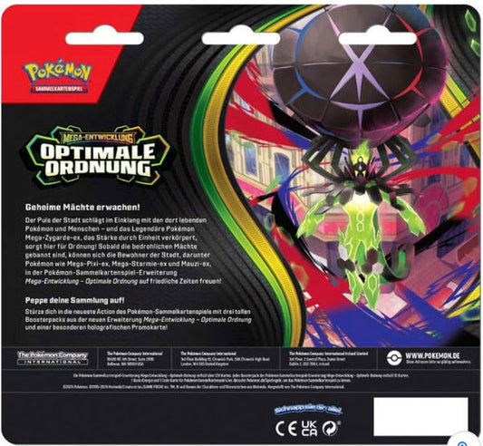 Pokemon Mega Entwicklung Optimale Ordnung 3-Pack-Blister (deutsch)
