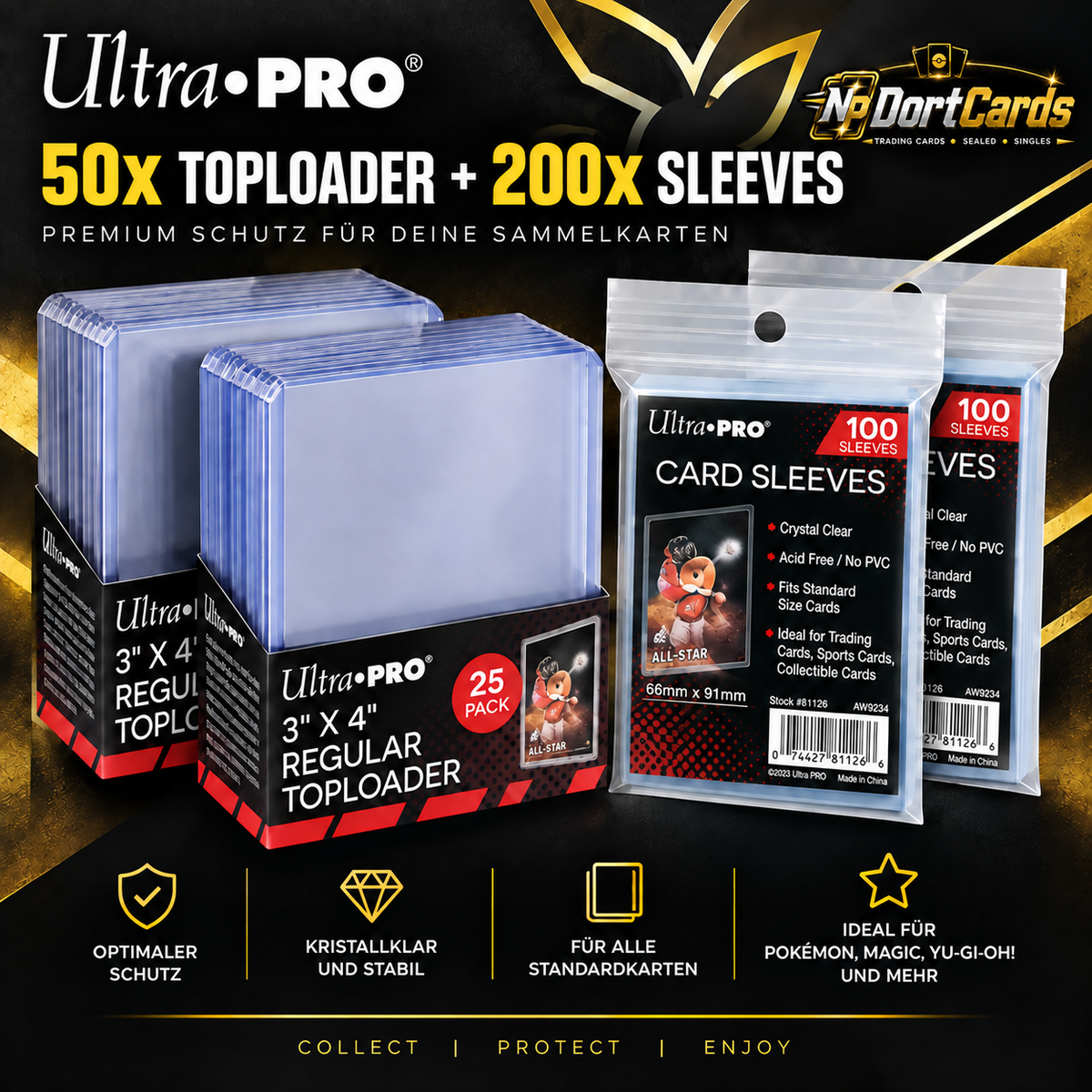 Ultra Pro Bundle - Top Loader + Sleeves ( Starter Set)