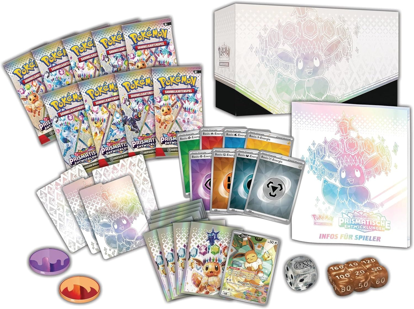 Pokémon Prismatische Entwicklung Top-Trainer-Box - Deutsch